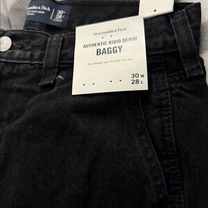 Abercrombie & Fitch Black Relaxed Jeans